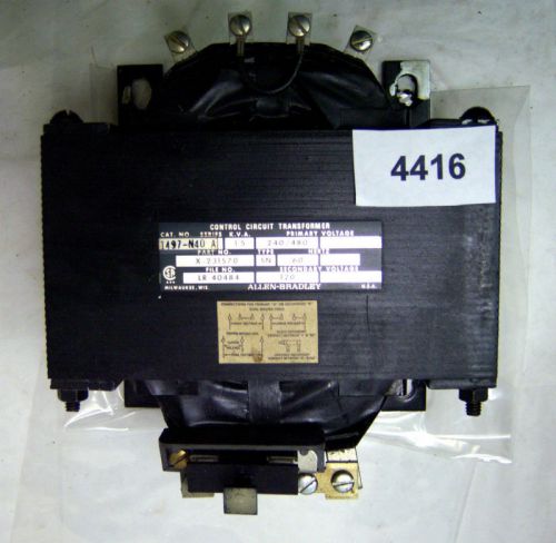(4416) Allen Bradley Transformer 1497-N40A 1.5 Kva