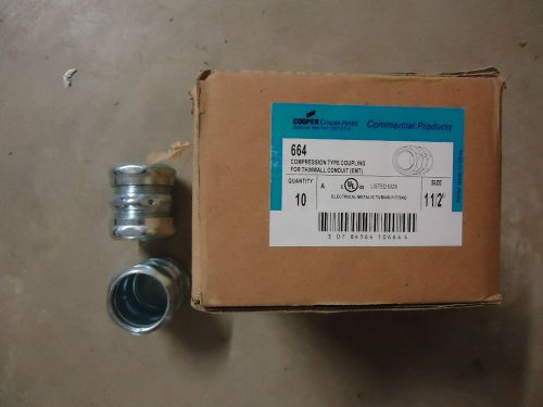 Nib crouse hinds 1 1/2&#034; compression couplings type #664 for sale