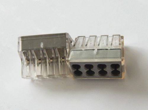 8p wire electric push spring connector terminal block 24a 18-12awg gauge 10x for sale
