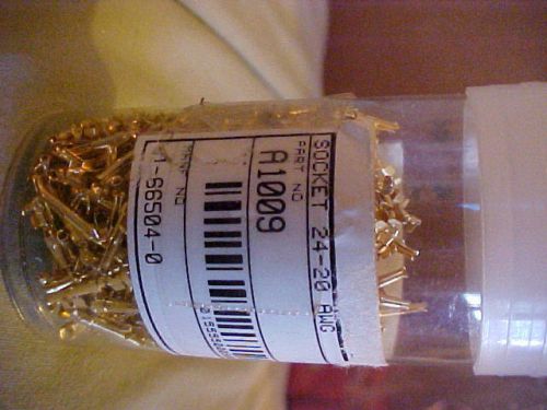 400+ socket 24-20 awg manf. no. 1-66504-0 part no. a1009 gold plated for sale