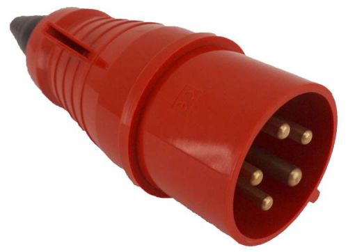 Interpower 5-Pin 3-Phase 30A/250VAC 8AWG Cable-Mounted Plug Connector 84152301