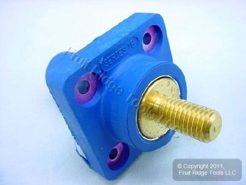 Leviton blue 16 series cam receptacle panel outlet 3/4&#034; female plug 400a 16r24-b for sale