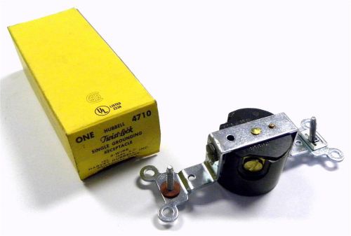 BRAND NEW HUBBELL TWIST-LOCK SINGLE GROUNDING RECEPTICLE MODEL 4710 (3 AVAIL.)