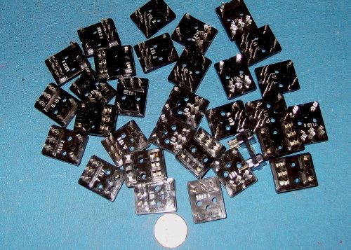 Apprx 40pc lot dpdt relay socket with solder lugs for sale