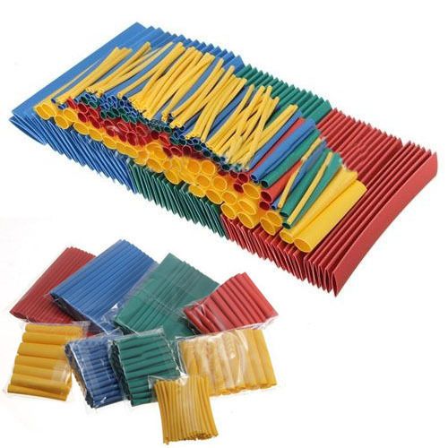New 260pcs 8Size 4Color Kit Assorted 2:1 Heat Shrink Tube Sleeve Wrap Wire Cable