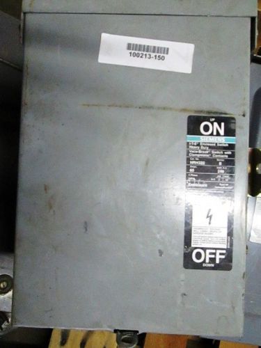 Siemens nrh-322  3r 30 amp 240 vac 2pole fused safety disconnect nice used for sale