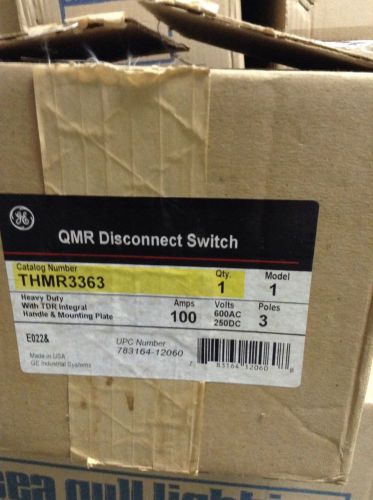 GE  qmr disconnect switch thmr3363 new in box 100 amp 3 Pole 600 volt