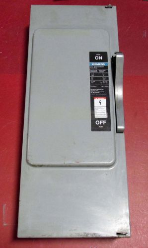 Siemens 200 amp safety switch f354 600 vac disconnect  ff for sale