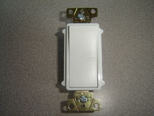 Trademaster tm874-w white decorator switch 4-way 120/277v 15a back &amp; side wire for sale