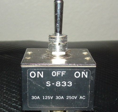 NKK S833/U Toggle Switch,3PDT,9 Conn.,On/Off/On