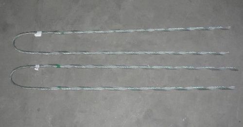 (100) 1/4&#034; Preformed Guy Grips GALVANIZED CABLE GUY  NEW in Boxes