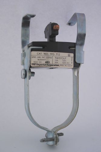 Ite # tpg 712 universal busway twistout plug lighting duct terminal 125 volt for sale