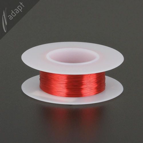 34 AWG Gauge Magnet Wire Red 494&#039; 155C Solderable Enameled Copper Coil Winding