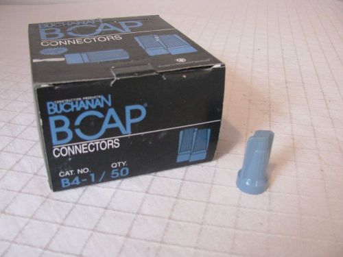 Buchanan b4-1 wire connector, b-cap blue/gray qty 200 for sale