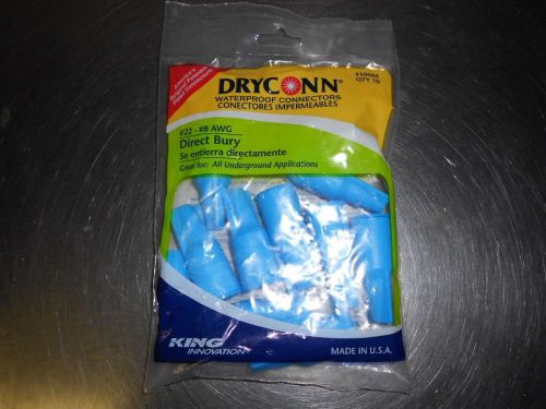 King Dryconn direct Burial Gel Filled  Wire Connector Nut Bag of 10 # 10666