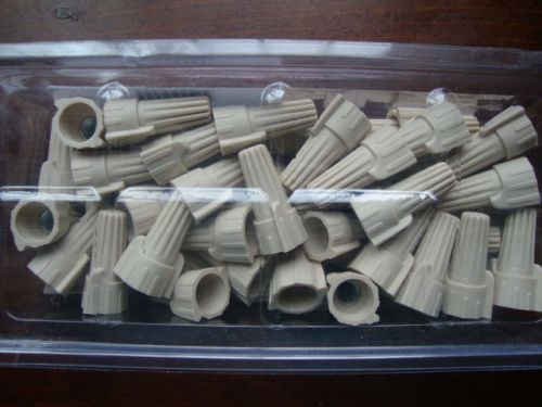 TAN WING-TWISTER  WIRE-NUT WIRE CONNECTORS-100 PACK