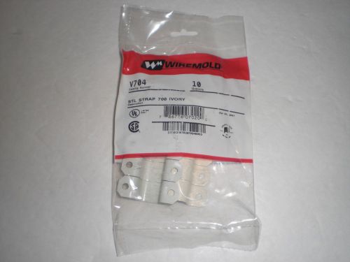 Wiremold  v704 steel strap 700 ivory  pack with 10 for sale
