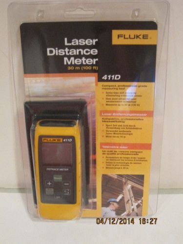 Fluke 411d laser distance meter 30m/100ft-brand new in sealed package -f/ship!!! for sale