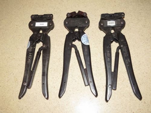 ^^ LOT OF THREE  AMP  69140-2-N / 69245-1-P   CRIMPERS  -  (A2X)