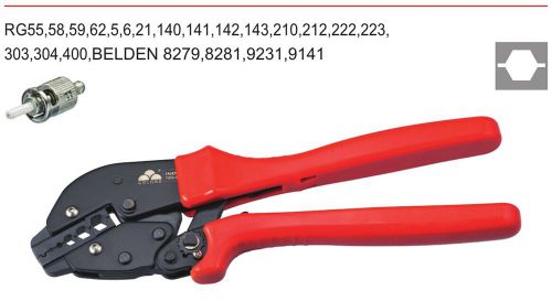 8.1,6.5,5.4,2.6,1.72mm2 coaxial cable ratchet crimping crimper plier for sale