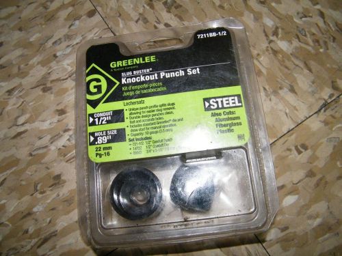 greenlee 1/2&#034; conduit knock out punch set 7211bb-1/2 1/2&#034; 7211bb