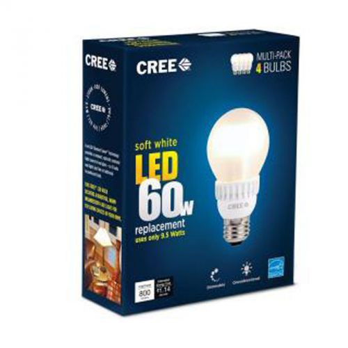Qty 24 / cree 60w equivalent soft white (2700k) a19 dimmable led light bulb for sale