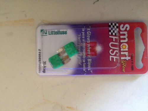 Littelfuse 11-1005 smart glow mini fuses 30 amp - 2 total fuses for sale