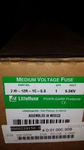 Littelfuse, Medium Voltage Fuse, 230-12R-1C-5.5, 5.5KV, Amps 230