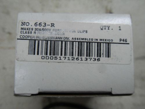 (r2-4) 1 new buss 663r fuse reducer kit for sale