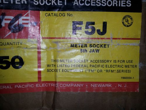 FEDERAL PACIFIC F5J NEW IN BOX METER SOCKET 5TH JAW FOR FM AND RFM METERS #B40