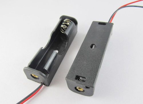 Battery holder box case with 6&#034; lead wire black for 1 aa/2a 1.5v for sale
