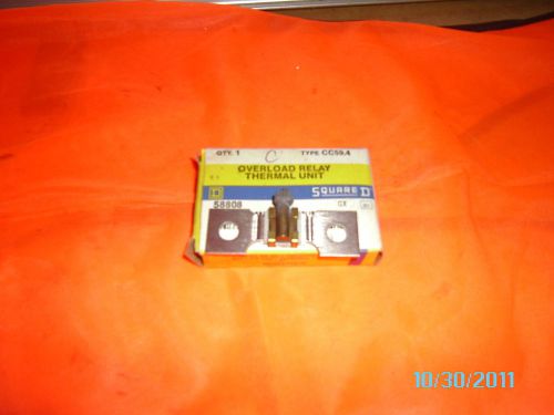 SQUARE D OVERLOAD RELAY THERMAL UNIT TYPE CC59.4   1026
