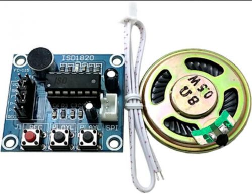 Isd1820 sound voice recording playback module with mic sound audio + loudspeaker for sale