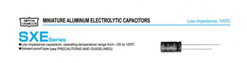 100pcs Nippon Chemi-Con NCC SXE 100V 33UF high frequency electrolytic Capacitor