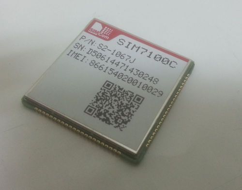 SIM7100C SIMCOM 4G LTE TDD/FDD/TD-SCDMA/WCDMA/GSM/GPRS/GPS/GNSS USB UART module