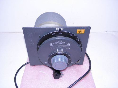 General radio company type 1209-c unit oscillator 250-960 megacycles test equipm for sale