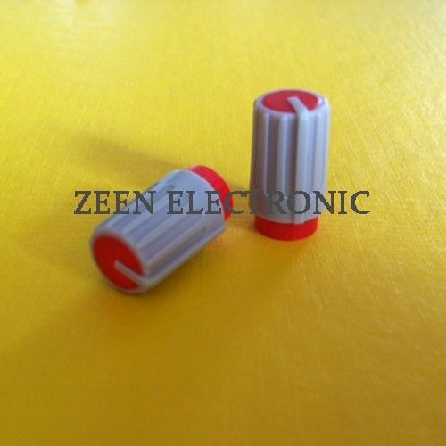 20 x Knob Grey with Red Mark for Potentiometer Pot HJ106  - FREE SHIPPING