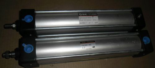 Lot of 2 smc ncda1b200-0900 tie-rod cylinder for sale