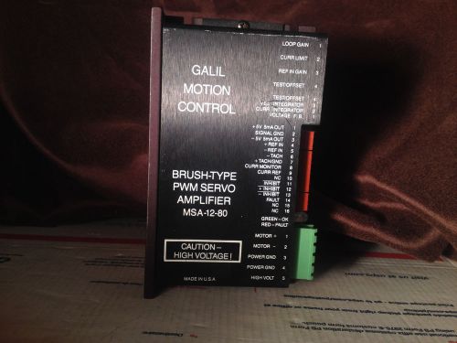 Galil Motion Control MSA-12-80 25A8K-GAL Brush Type PWM Servo Amplifier  C