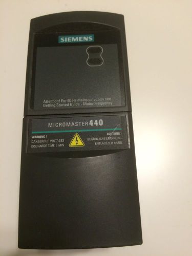 Siemens 6SE6440-2AB17-5AA1 Micromaster 440 Drives Used Inverter