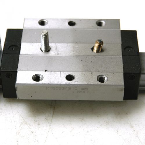 (2) rexroth r185331310/  r182131310 linear bearing block w/ 49-1/2&#034; rail + brake for sale