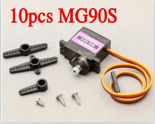 10pcs mg90s metal gear servo micro tower pro servo for boat car for sale