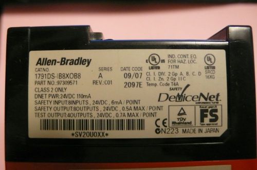 ALLEN BRADLEY 1791DS-IB8X0B8 SERIES A COMPACTBLOCK DEVICENET SAFETY
