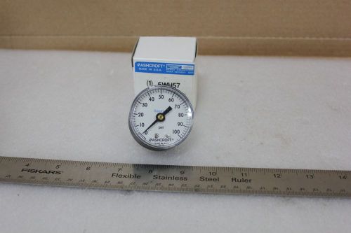 NEW ASHCROFT 5WH57 100PSI GAUGE (S7-1-15A)