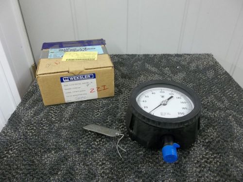 Weksler royal meter gauge gage dial pressure indicator 0-200 psig 4-1/2&#034; new for sale