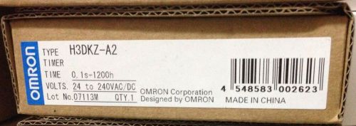 Omron Genuine H3DKZ-A2 AC/DC24-240 ON Delay Timer DPDT Relay Output