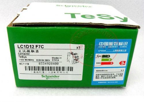 New in box schneider telemecanique contactor lc1d12f7c lc1d12f7 110vac for sale