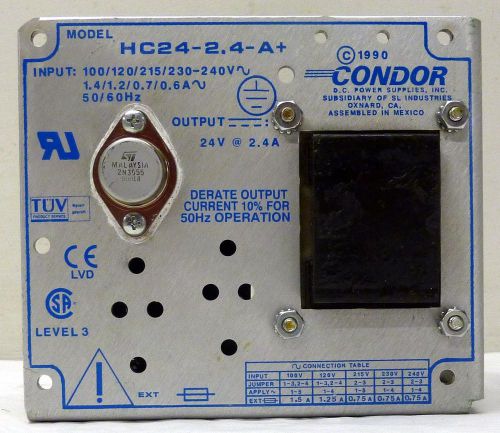 CONDOR HC24-2.4-A POWER SUPPLY 24V 2.4A