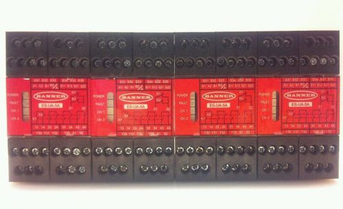 BANNER safety control module ES-UA-5A Lot of 4- used