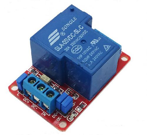 5*  5V 30A 1-Channel Relay Module+Optocoupler H/L Level Triger for Arduino 5MA